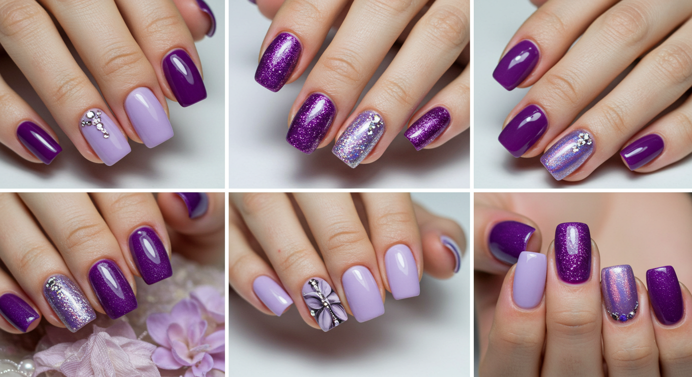  Purple Nail Designs