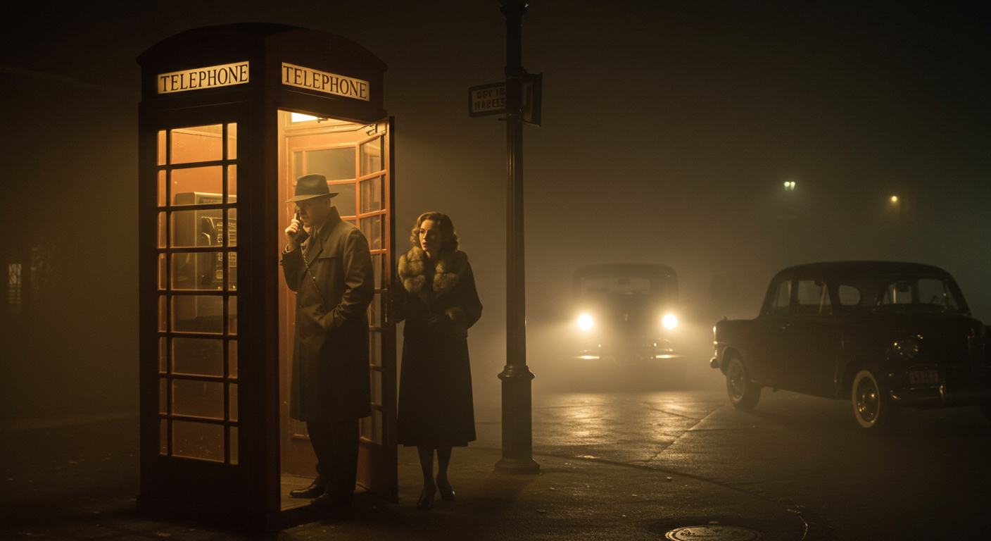 1939s Outdoor Phone Booth in the US