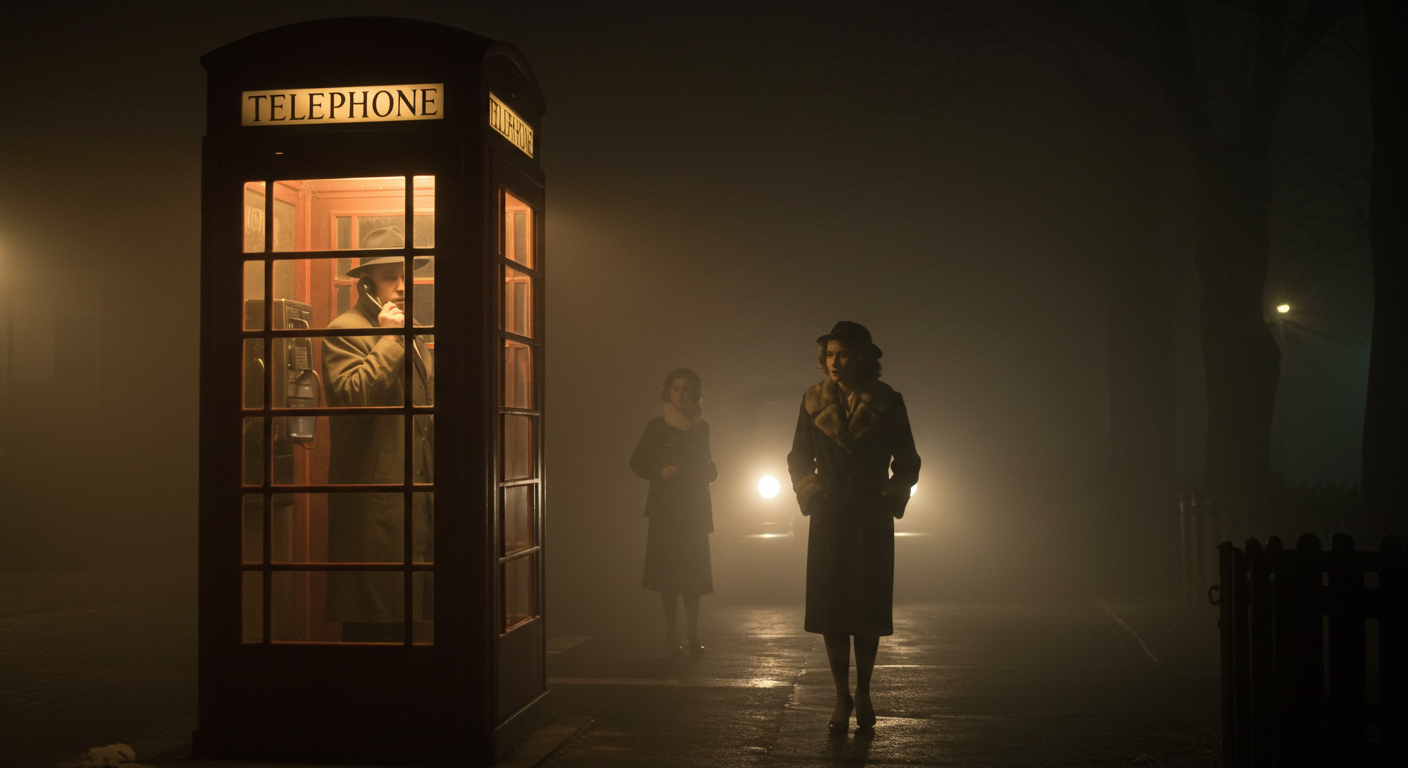 1939s Outdoor Phone Booth in US